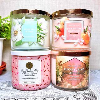 Bath & Body Works - bath&body works 3芯キャンドル 4個の通販 by