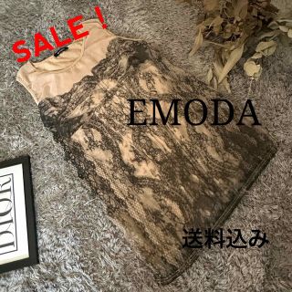 エモダ(EMODA)のEMODA エモダ ノースリーブ　トップス　タンクトップ　カットソー　シアー(カットソー(半袖/袖なし))