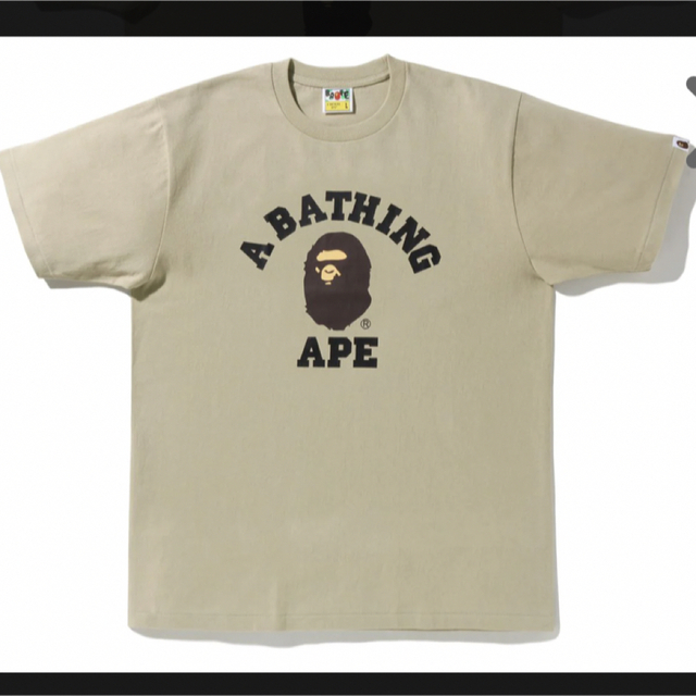 A BATHING APE COLLEGE TEE 2XL