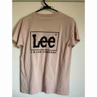 リー(Lee)のLee LOGO BACK プリント　Tシャツ　ウィメンズ　S ピンク(Tシャツ(半袖/袖なし))