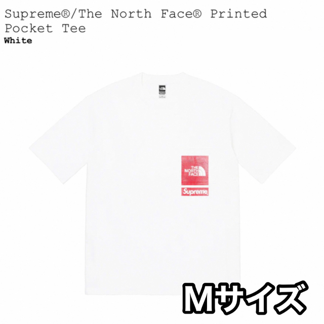 Supreme  North Face Printed Pocket Tee M