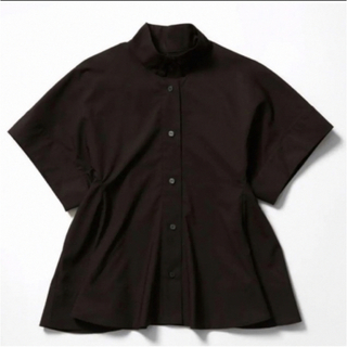 シーマリー  cccmalie ペプラム半袖ブラウス ブラック(シャツ/ブラウス(半袖/袖なし))