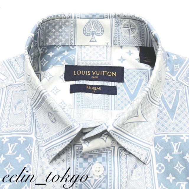 LOUIS VUITTON - 新品同様 ルイヴィトン《トランプ柄》春夏 半袖シャツ