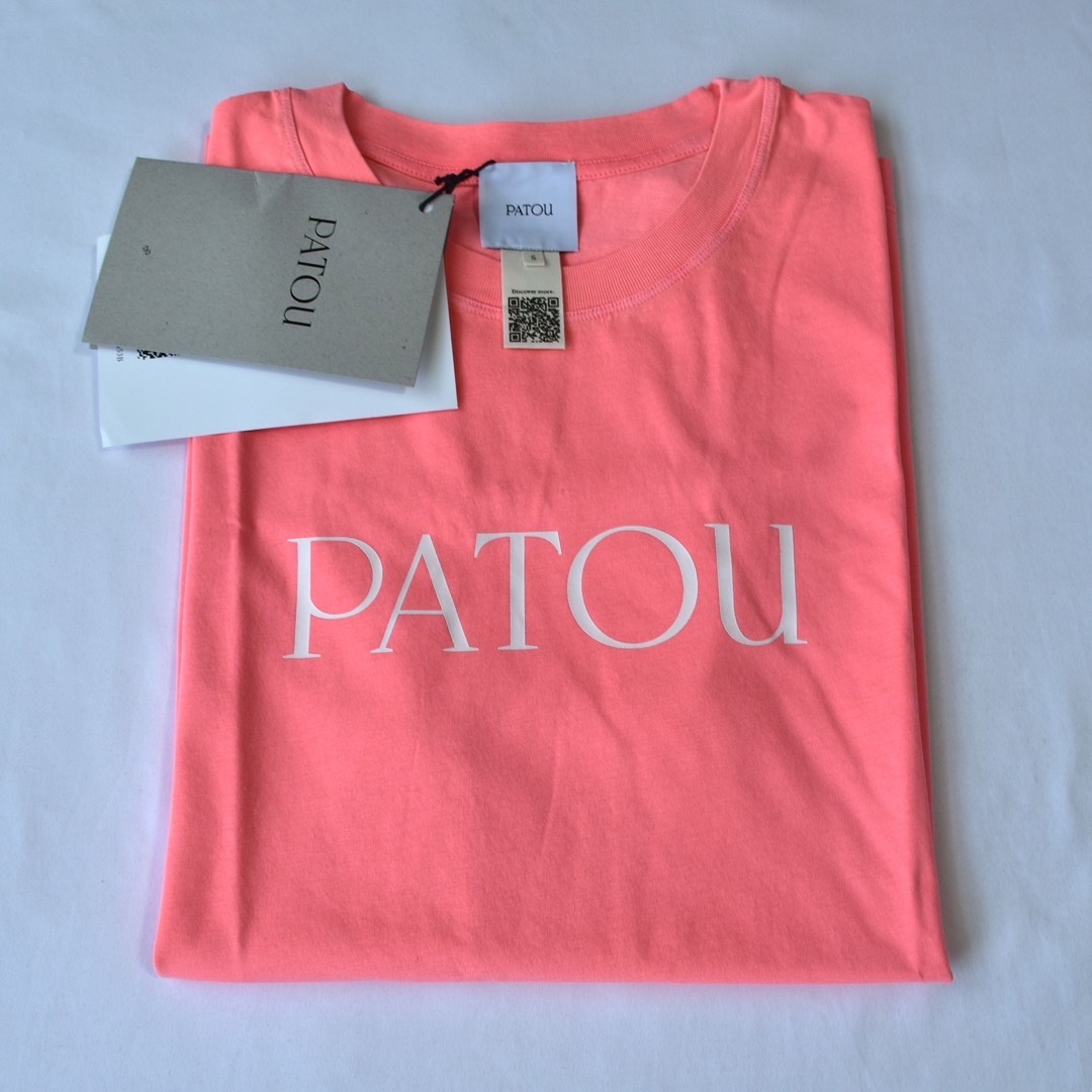 新品未着用 ピンクXS PATOU オーガニックコットン パトゥロゴTシャツ