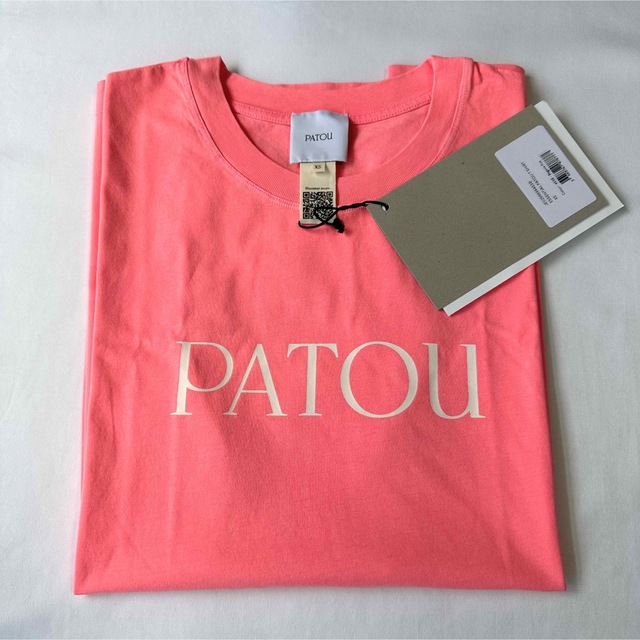 新品未着用 ピンクM PATOU オーガニックコットン パトゥロゴTシャツ