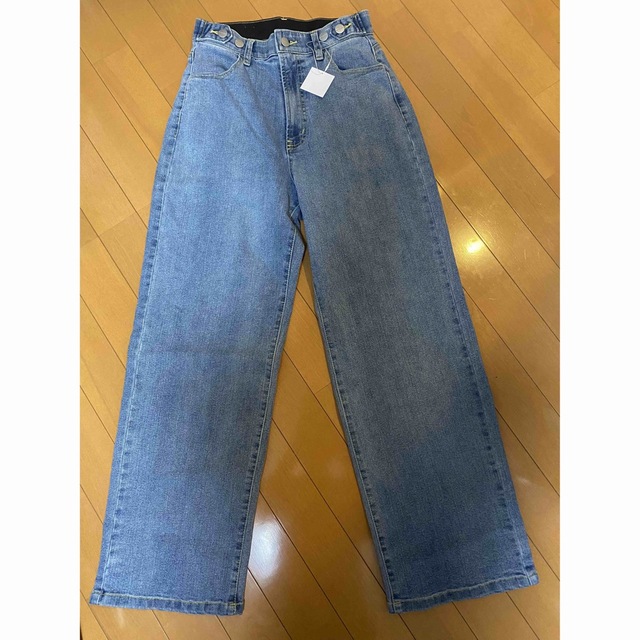 mocoa'sリサイクルストレッチ denim  ブルー　サイズ2