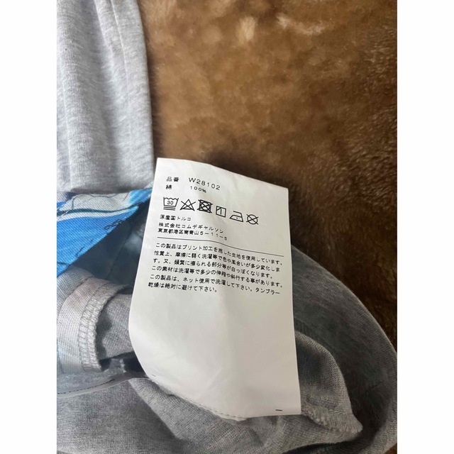 COMME des GARCONS(コムデギャルソン)の(試着のみ未使用)コムデギャルソンオム　Tシャツ グレー　Sサイズ メンズのトップス(Tシャツ/カットソー(半袖/袖なし))の商品写真