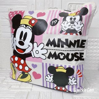 ミニーマウス(ミニーマウス)の新品  Disney ミニーマウス ビッグトートバッグ ファスナー付(トートバッグ)