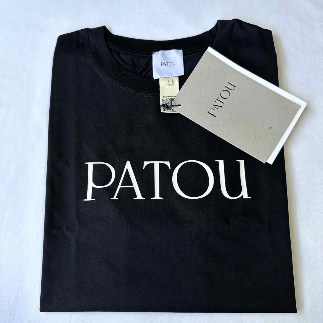 新品未着用 黒S PATOU オーガニックコットン パトゥロゴTシャツ 1