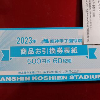 ハンシンタイガース(阪神タイガース)の甲子園球場商品引換券30,000円分(野球)