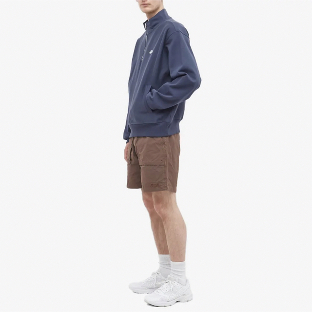 Stussy ハーフジップ モックネック ネイビー Mサイズ