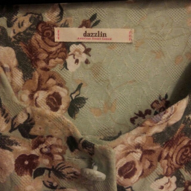 dazzlin(ダズリン)のdazzlin ミントグリーン花柄ワンピ レディースのワンピース(ミニワンピース)の商品写真
