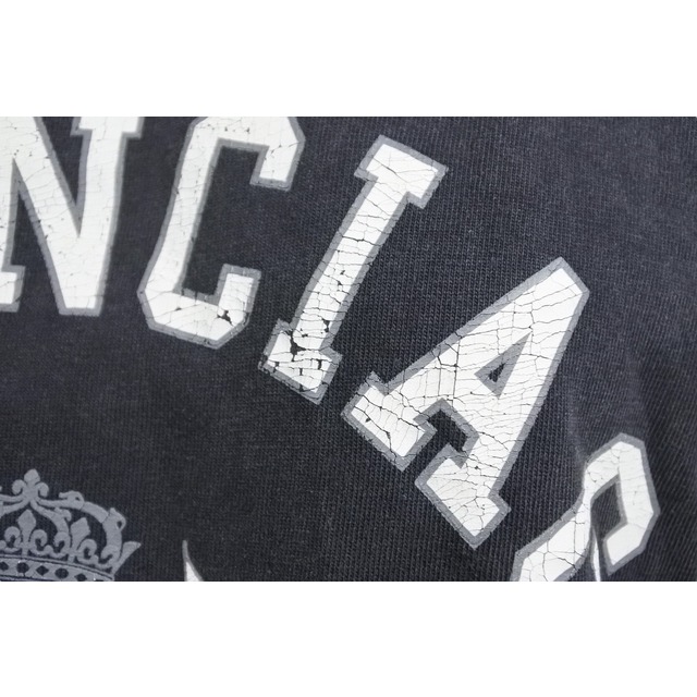 BALENCIAGA バレンシアガ COLLEGE 1917 Tシャツ ミディアムフィット 612965 コットン ウォッシュドブラック XS 美品  49153