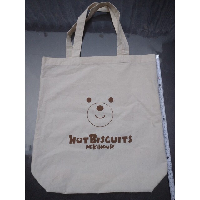 HOT BISCUITS(ホットビスケッツ)のHOT BISCUHTS　ホットビ　ビーンズくん　トート　バッグ　エコバッグ キッズ/ベビー/マタニティのこども用バッグ(トートバッグ)の商品写真