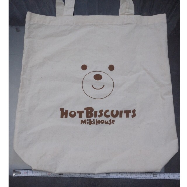 HOT BISCUITS(ホットビスケッツ)のHOT BISCUHTS　ホットビ　ビーンズくん　トート　バッグ　エコバッグ キッズ/ベビー/マタニティのこども用バッグ(トートバッグ)の商品写真