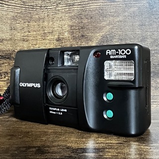 完動品◇極美品【青が綺麗なエモい写り◆昭和レトロ】OLYMPUS AM-100