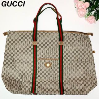 グッチ(Gucci)のGUCCI グッチ オールドグッチ シェリーライン GG トートバッグ(トートバッグ)