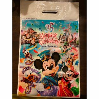 ディズニー(Disney)のディズニーリゾート　35周年　お土産用ビニールバッグ　6枚セット(ショップ袋)