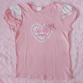 シャーリーテンプル(Shirley Temple)のシャーリーテンプル　ハート　ピンク　カットソー　新品(Tシャツ/カットソー)