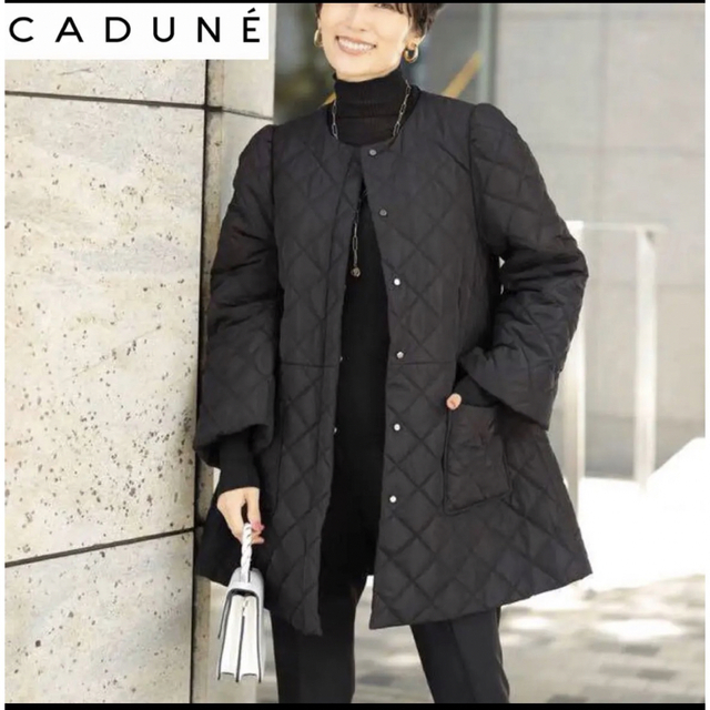 カデュネ cadune キルティングコート ホワイト 36　川上桃子さんコラボ