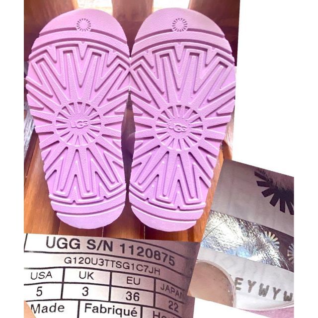 UGG - 商談中。。。。。✨22cm✨超美品✨UGG✨ディスコ ストライプ