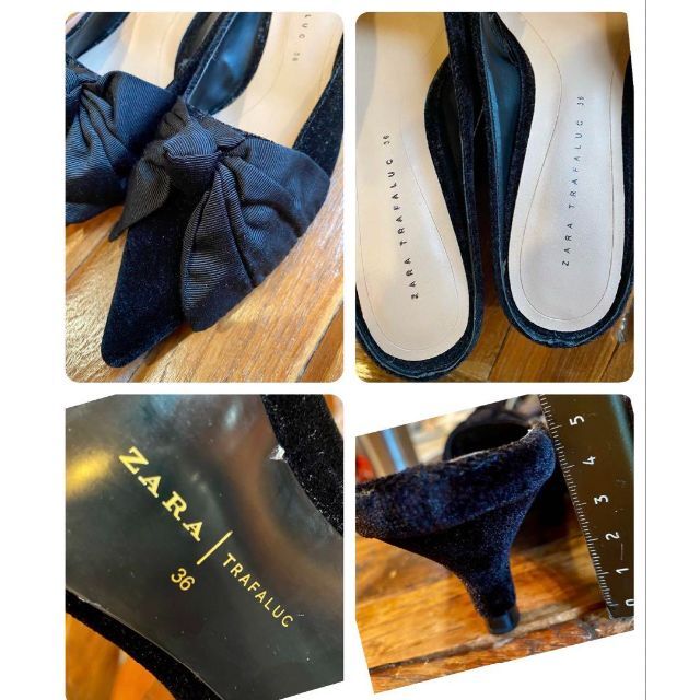 ZARA - 激レア✨超美品✨23.5cm相当✨ZARA✨ベルベット✨Bigリボン