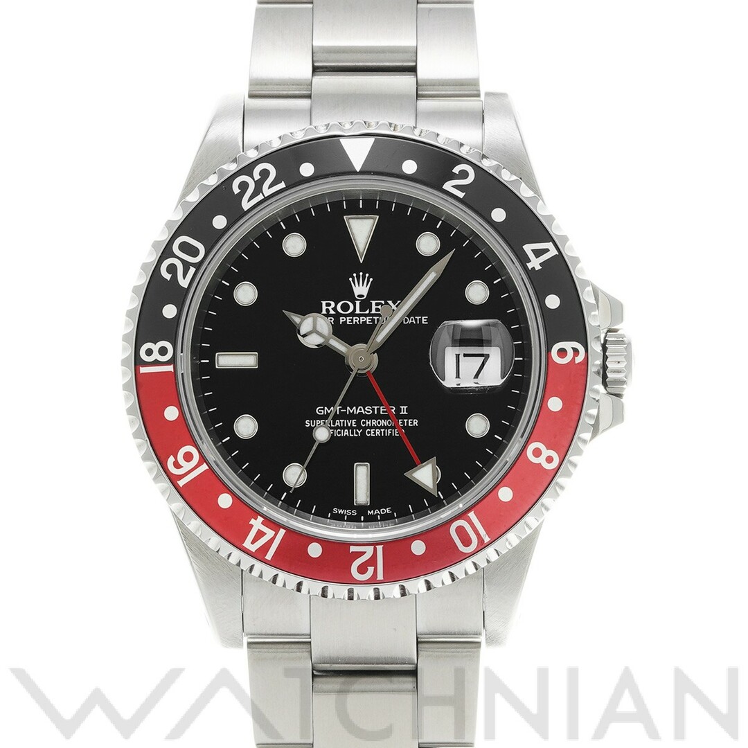 中古 ロレックス ROLEX 16710 A番(1999年頃製造) ブラック メンズ 腕時計