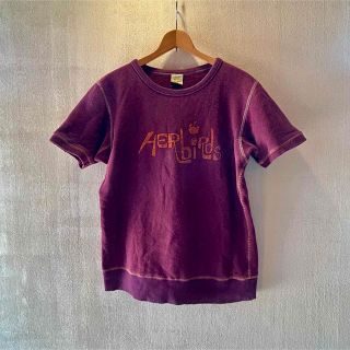 ゴーヘンプ(GO HEMP)のgo hemp スウェット Tシャツ ボルドー M(Tシャツ/カットソー(半袖/袖なし))