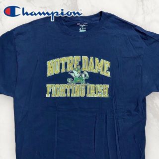 GUY Champion 古着 ファイティグアイリッシュ　ロゴ　レア Tシャツ(Tシャツ/カットソー(半袖/袖なし))