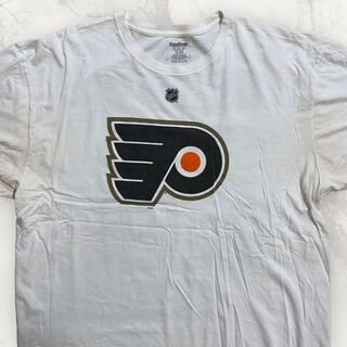 GUX Reebok 古着   白 NHL　ホッケー　50 PA 28 Tシャツ(Tシャツ/カットソー(半袖/袖なし))
