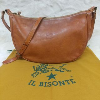 イルビゾンテ(IL BISONTE) ショルダーバッグ(レディース)(オレンジ