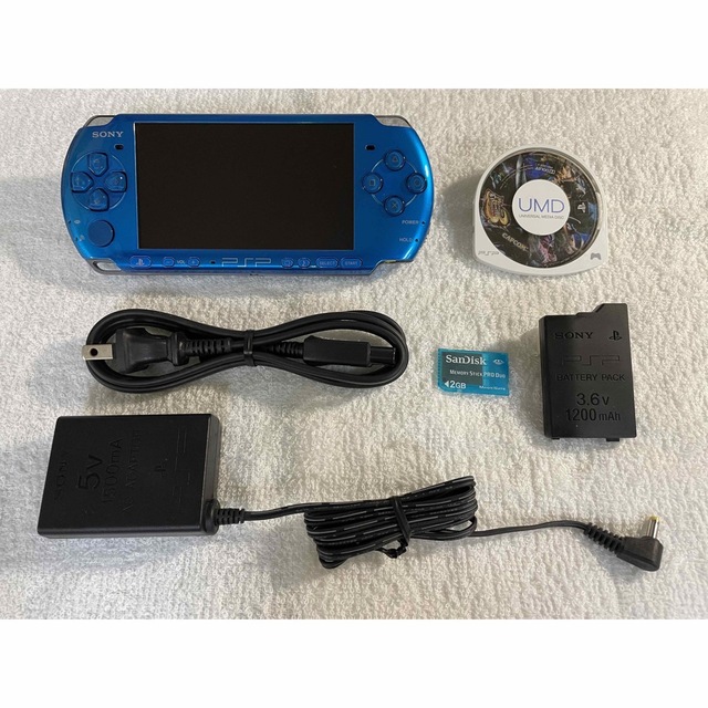 ☆良品☆　PSP-3000  バイブラントブルーエンタメ/ホビー