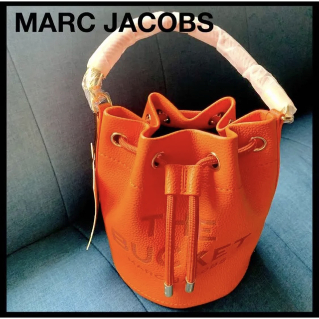 【新品♪MARC JACOBS】ザ　レザーバケットバック／オレンジ