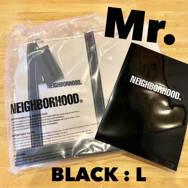 NEIGHBORHOOD NH x L.L.Bean .Black Tote-L-