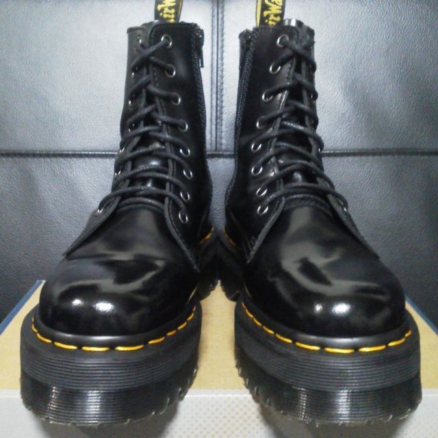 【専用】Dr.Martens JADON UK4 黒 厚底 8ホール BEX