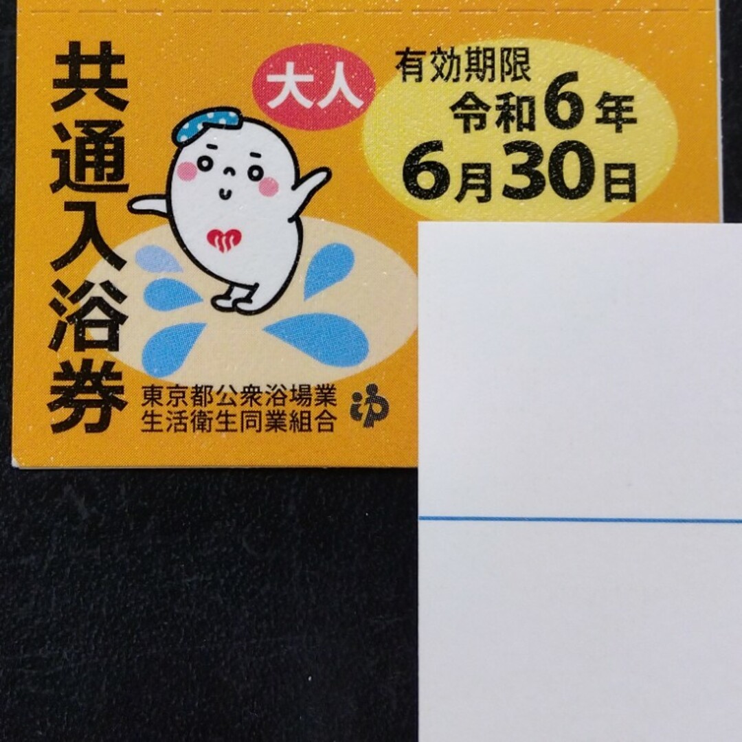 東京都共通入浴券20枚施設利用券