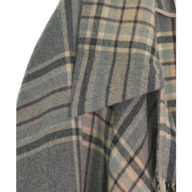 Chloe クロエ コート F グレーxベージュ(チェック) 2