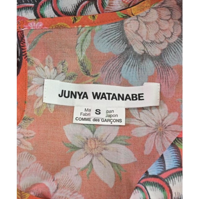 JUNYA WATANABE - JUNYA WATANABE カジュアルシャツ S オレンジ(花柄