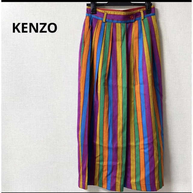 美品　ケンゾー　KENZO ストライプスカート　マルチ　日本製 | フリマアプリ ラクマ