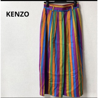 KENZO - 美品 ケンゾー KENZO ストライプスカート マルチ 日本製の通販 