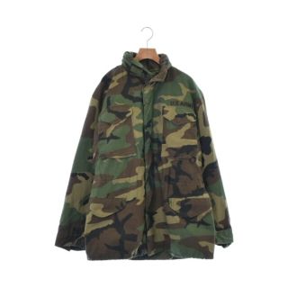 ミリタリー(MILITARY)のMILITARY ミリタリー ミリタリーブルゾン M-L カーキx茶x黒(迷彩) 【古着】【中古】(ミリタリージャケット)