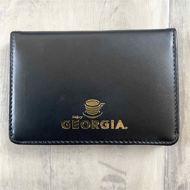 【カードケース】GEORGIA ジョージア 企業物 名刺入れ パスケース 黒