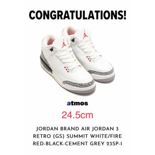 ナイキ(NIKE)のJordan 3 GS White Cement Reimagined(スニーカー)