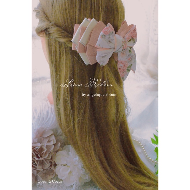 Sirène  Ribbon アンティークフラワー レディースのヘアアクセサリー(バレッタ/ヘアクリップ)の商品写真