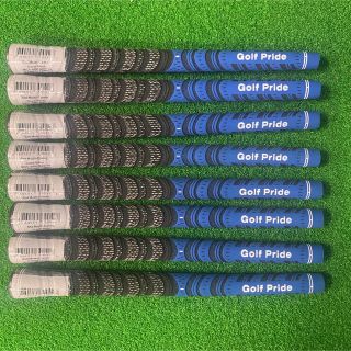 ゴルフプライド(Golf Pride)の新品　ゴルフプライドMCCグリップ　ブルー8本　バックライン無し(その他)