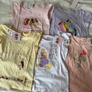 ユニクロ(UNIQLO)のディズニープリンセス　ユニクロ　Tシャツ　UT 110 女の子(Tシャツ/カットソー)