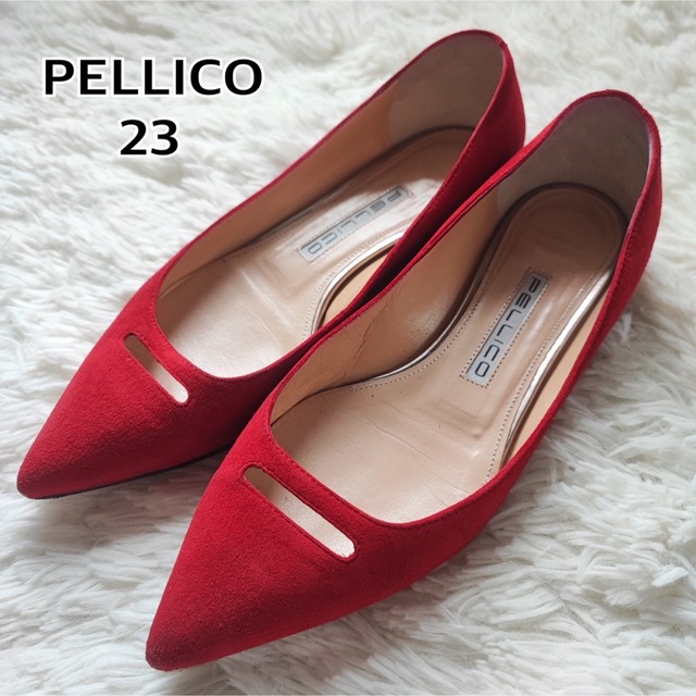 ペリーコ PELLICO アネッリ フラット 36 - スエード レッド | フリマアプリ ラクマ