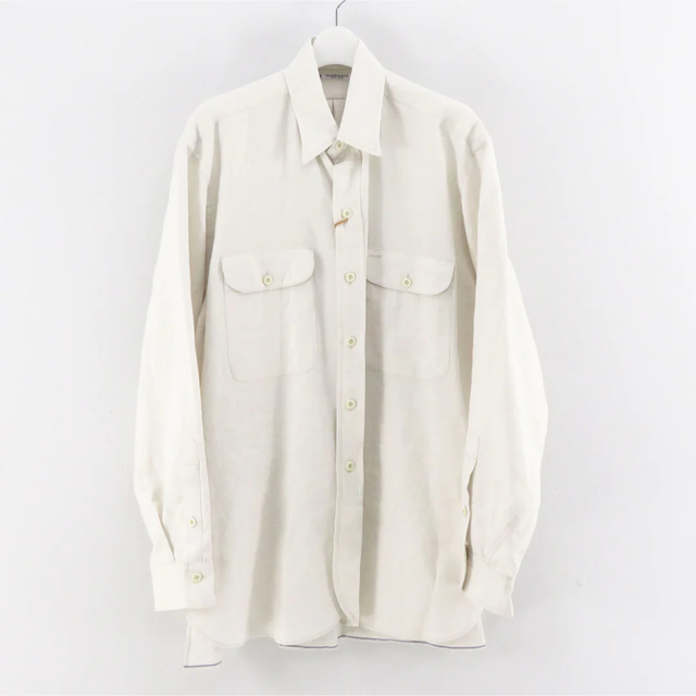 maatee&sons23ss ANTIQUE WHITE WORK SHIRT