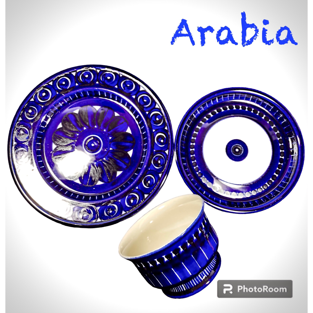 美品】アラビア Arabia バレンシア カップ 1客 \u0026ソーサー 2皿 #2