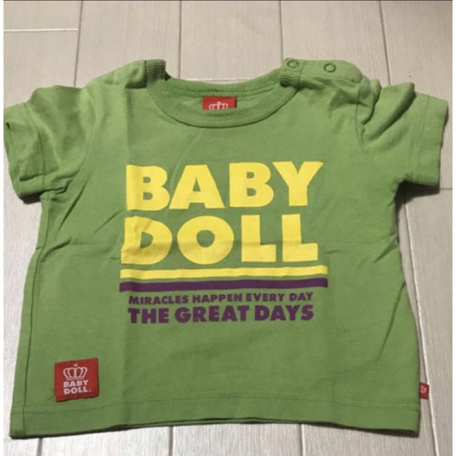 BABYDOLL(ベビードール)のベビードールTシャツ 80センチ キッズ/ベビー/マタニティのベビー服(~85cm)(Ｔシャツ)の商品写真